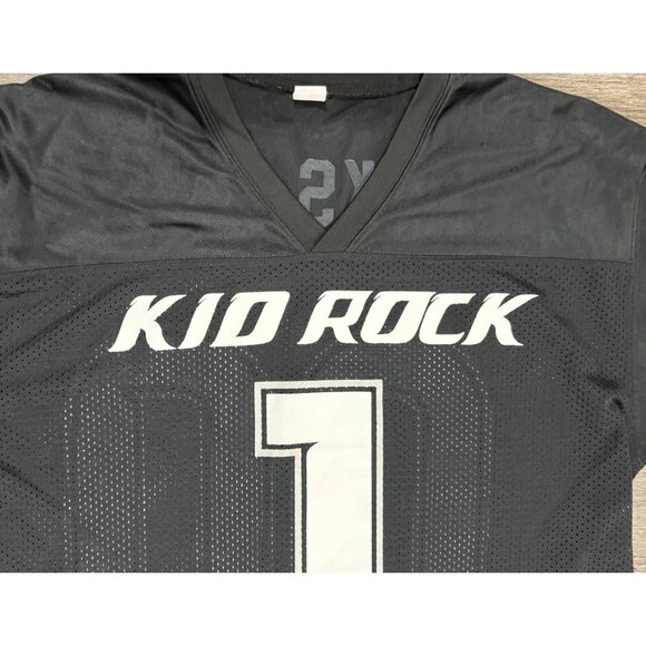 Kid Rock No Fs Given Football Jersey Shirt Mens Large Black - Picture 3 of 12